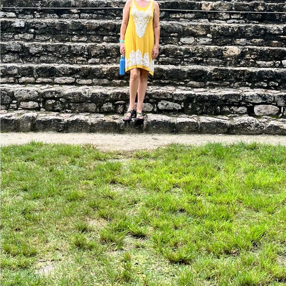 Exist Yellow Print Boho Dress - Picture 3 of 5